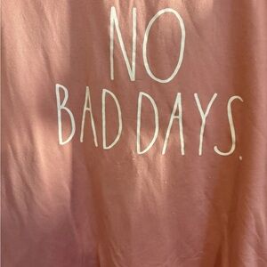 Rae Dunn Pink Tee No Bad Days XL